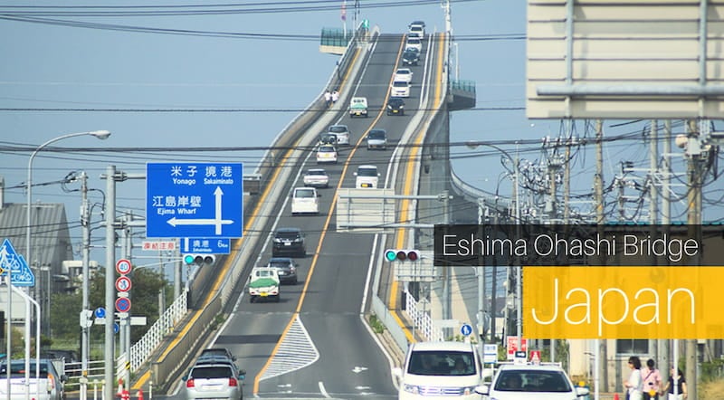 Eshima Ohashi Bridge in Japan - A Terrifying Sight!