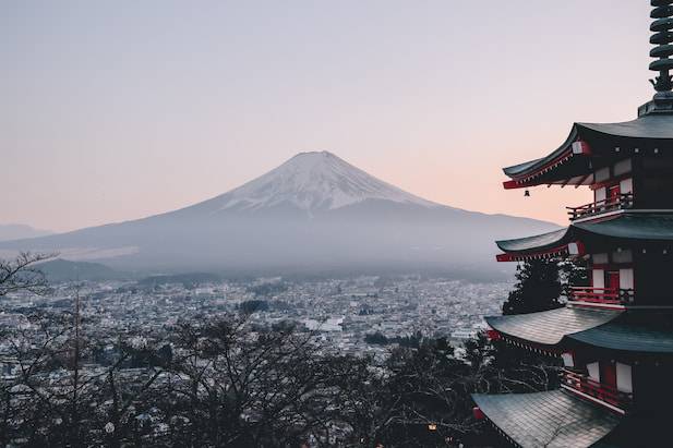 a view of mt. fuji, japan