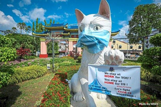Cat Statue in Kuching Sarawak Padungan