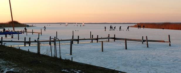 Lake Steinhuder Meer Winter Germany