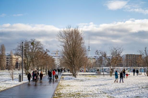 Mauerpark Berlin Winter Germany