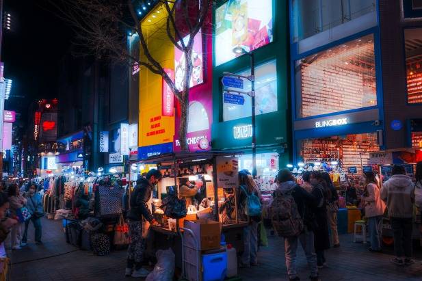Myeongdong Street Shops Seoul