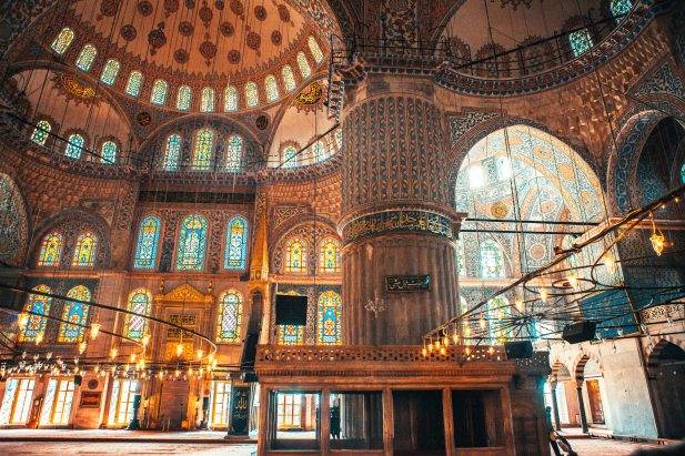 Blue Mosque Interior Istanbul Turkey