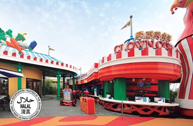 Clown Corner Ocean Park Hong Kong Halal