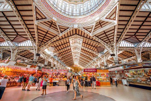 Mercat Central Valencia Spanyol