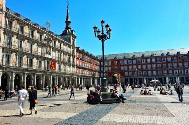 Plaza Mayor Square Madrid Spanyol