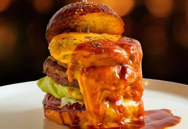 Halal Burgers at Luxe Burgers & Sunny's Table Asakusa