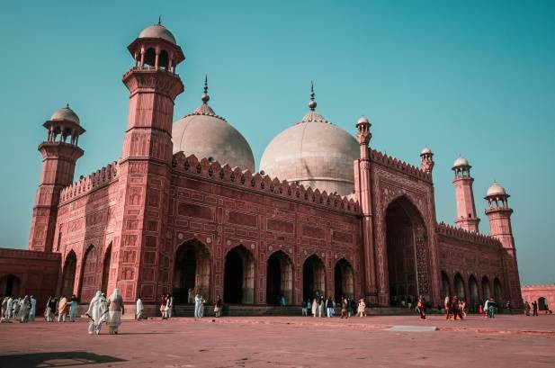 Badshahi Mosque Lahore Pakistan Pink