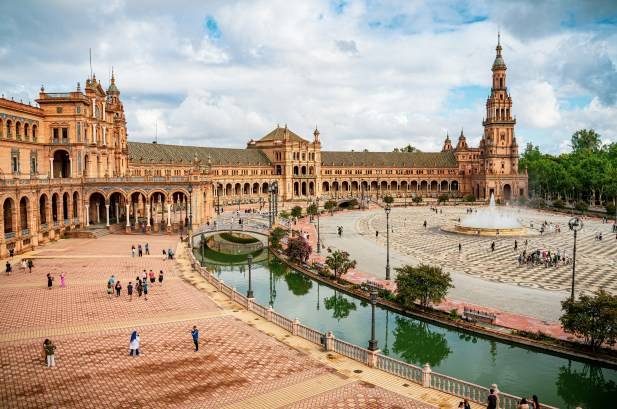 Plaza de Espana in Seville Spain