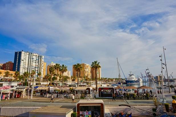 Malaga Marina Harbour Spain