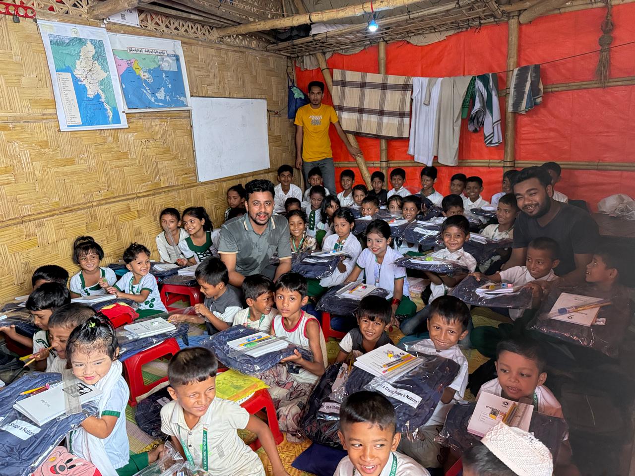 Community work supported by Rohingya Aid and Empowerment Network